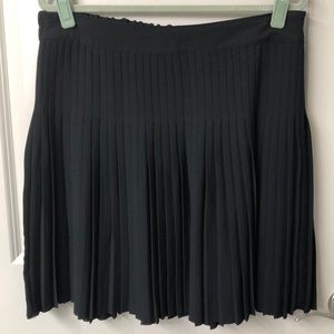 LOFT Black Pleated Skirt